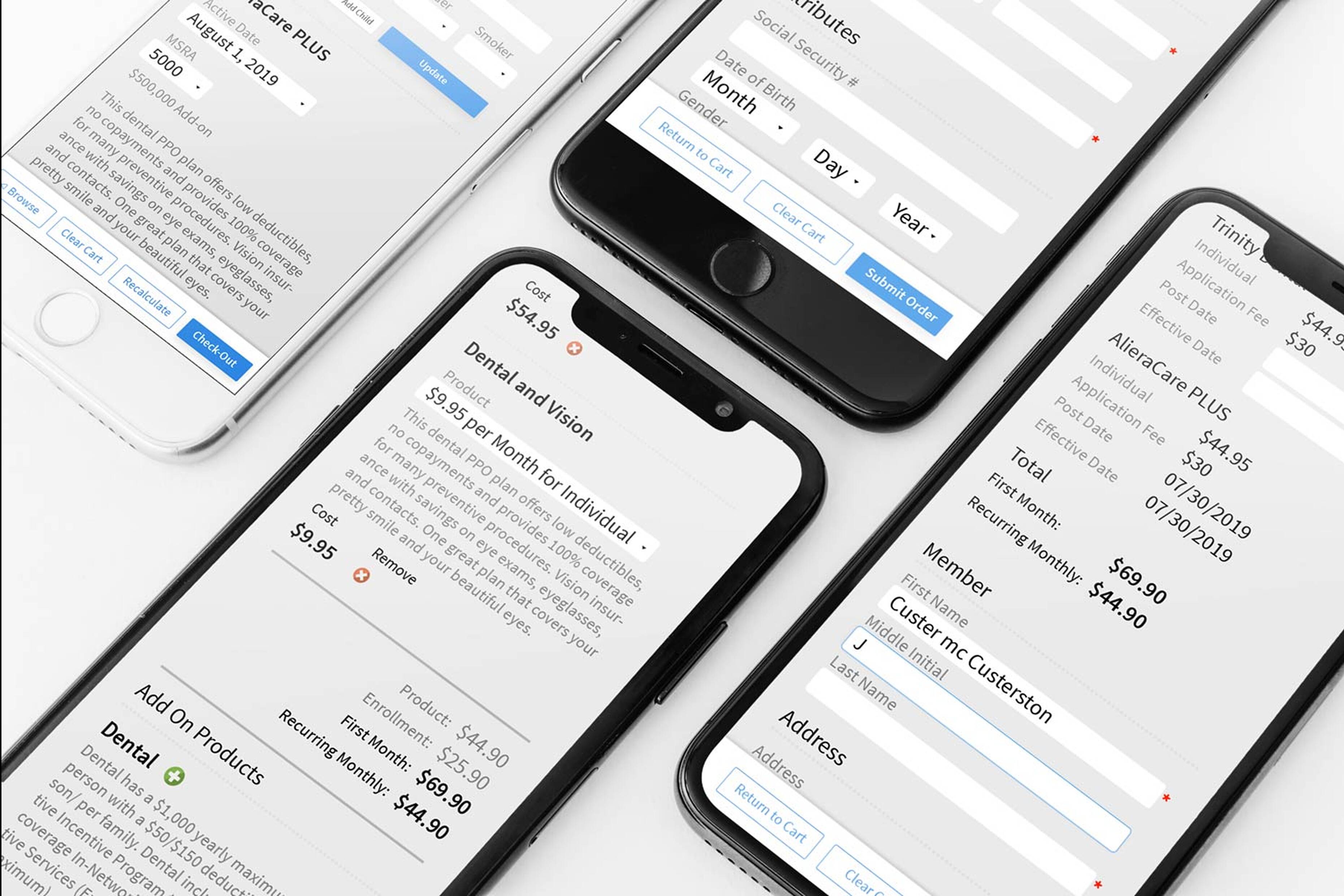 This interactive prototype for Enrollment123 allowed us to optimize the enrollment funnel increasing adoption