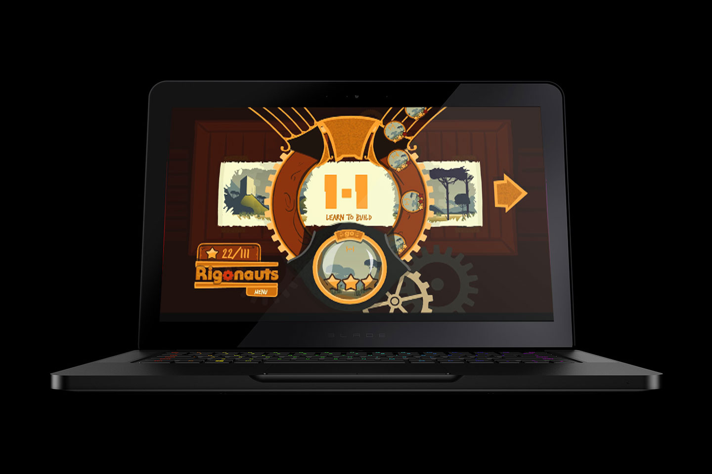 Rigonauts Game User Interface Mockup