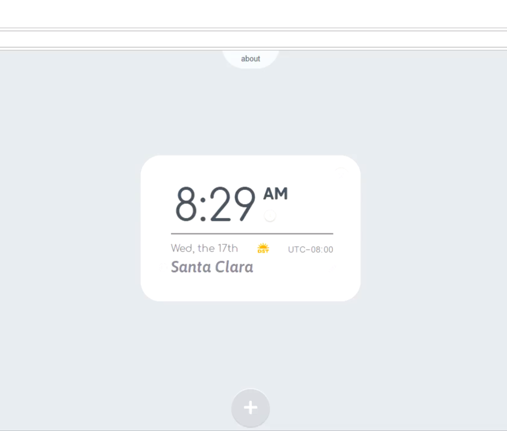 Sweetclocks application running on a laptop